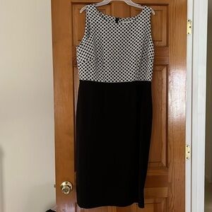Danillo Black and White Polka Dot Dress